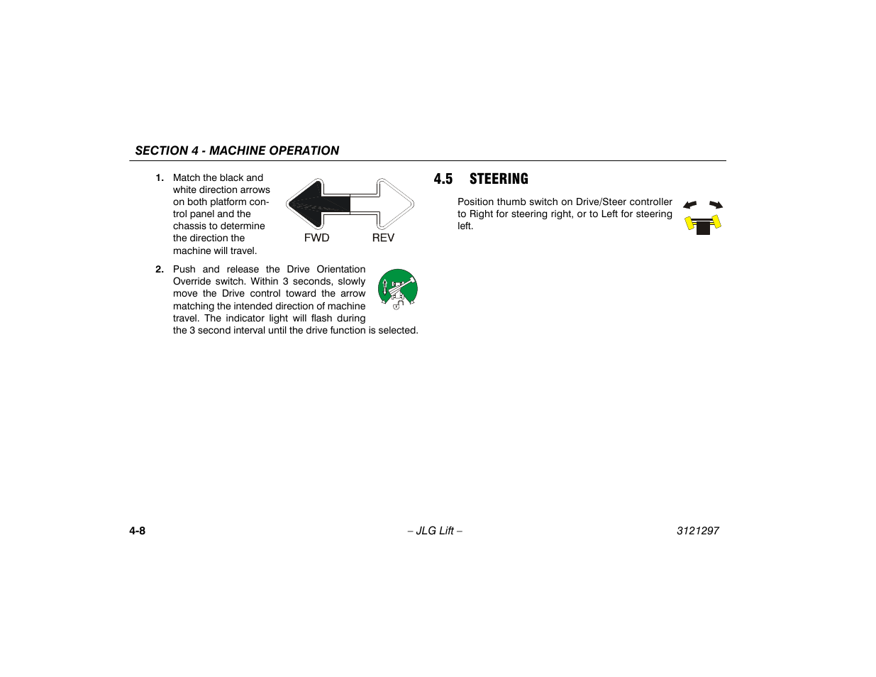 5 steering, 5 steering -8 | JLG 660SJ Operator Manual User Manual | Page 62 / 118