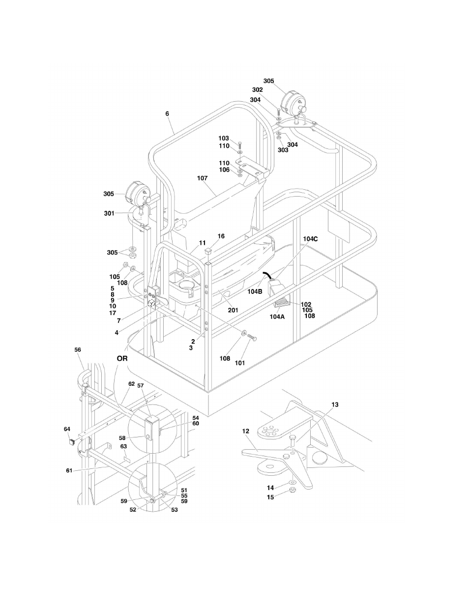 JLG M450 ANSI Parts Manual User Manual | Page 128 / 266