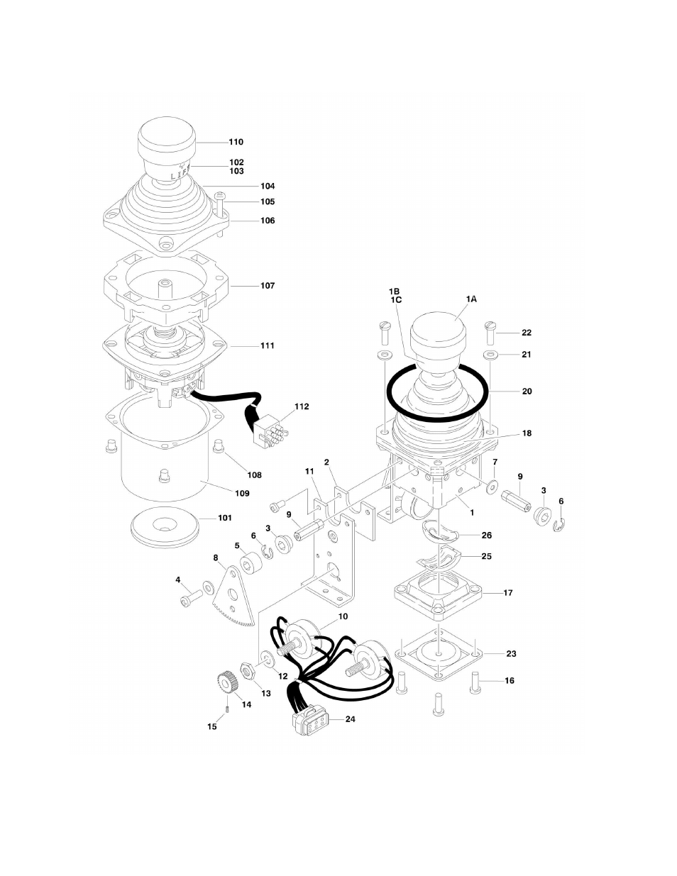 Figure 4-9. controller assembly (swing and lift) | JLG M450 ANSI Parts Manual User Manual | Page 148 / 266
