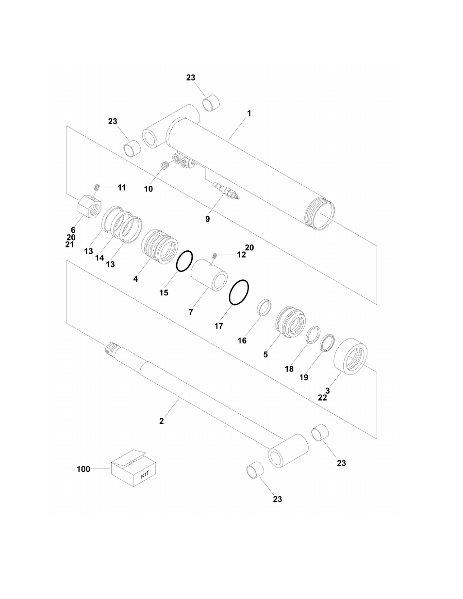Figure 5-9. lift cylinder assembly - upper | JLG M450 ANSI Parts Manual User Manual | Page 178 / 266