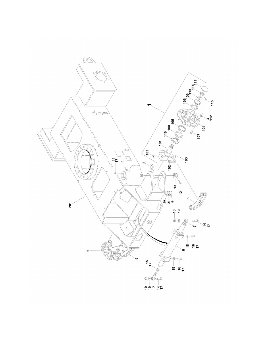 Figure 1-1. steering installation | JLG M450 ANSI Parts Manual User Manual | Page 8 / 266