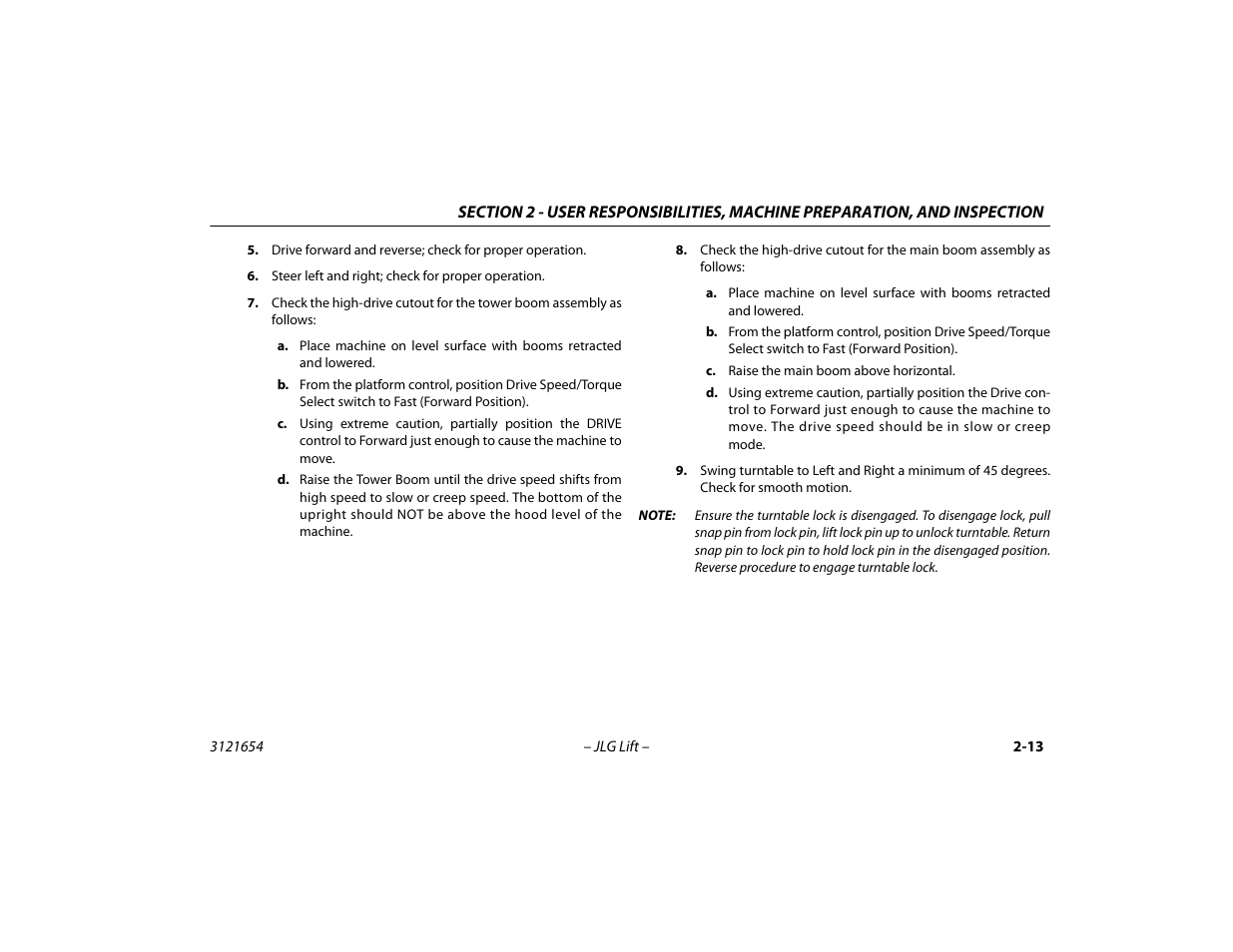 JLG 740AJ Operator Manual User Manual | Page 39 / 130