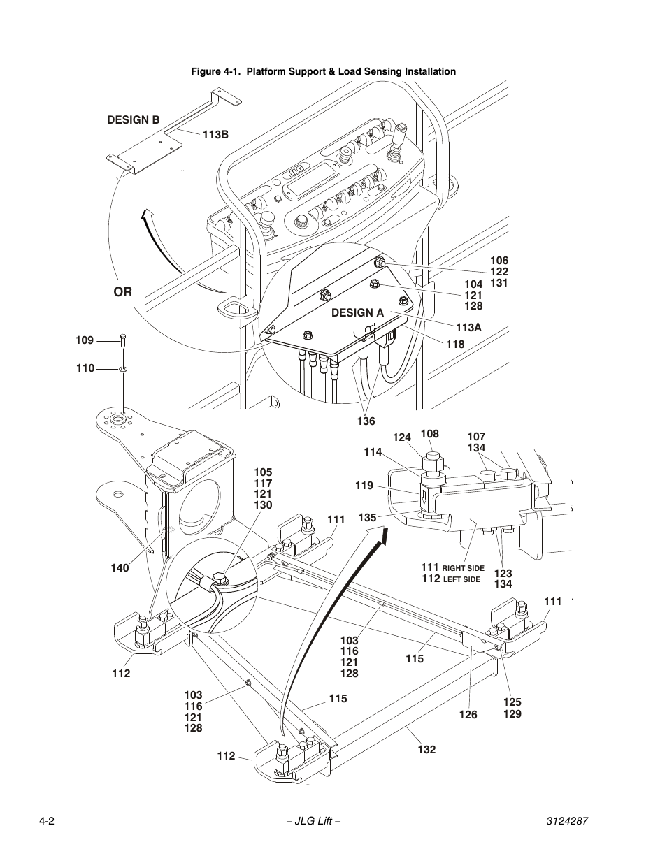 Platform support & load sensing installation -2 | JLG LSS Boom User Manual | Page 58 / 68