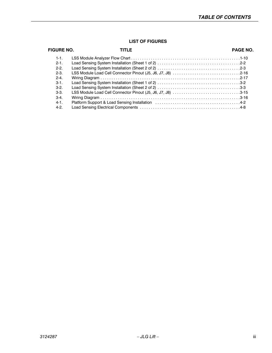 JLG LSS Boom User Manual | Page 7 / 68