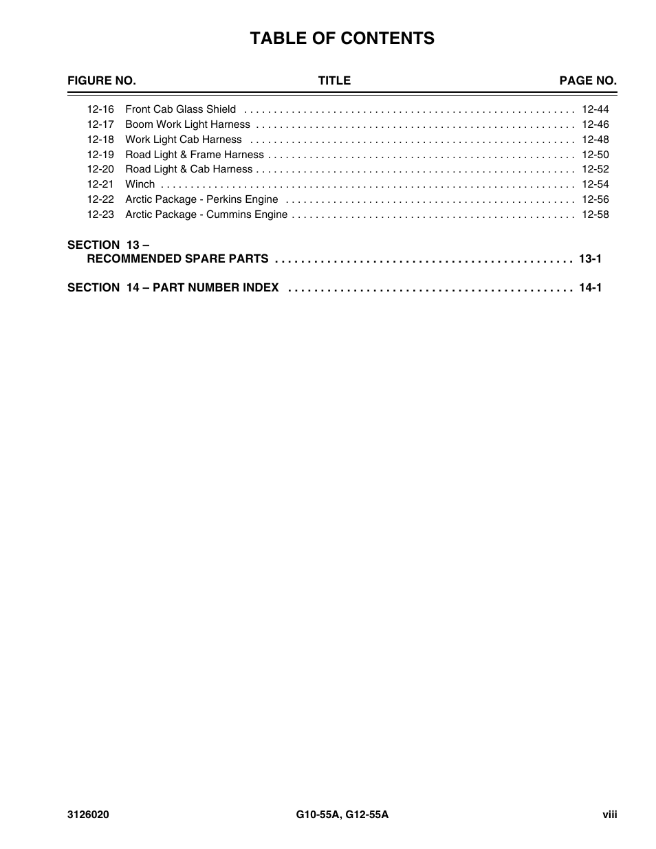 JLG G12-55A Parts Manual User Manual | Page 10 / 728