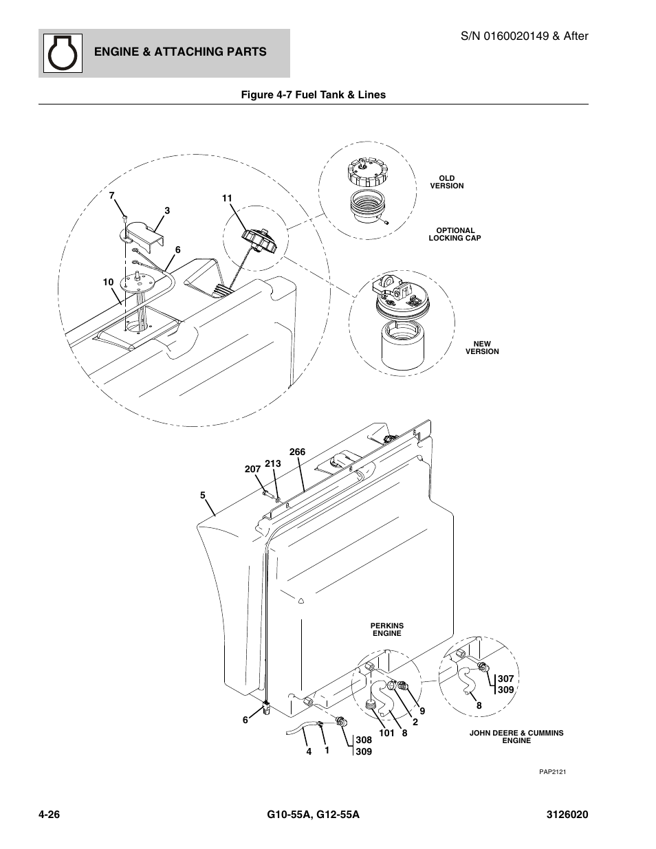 Engine & attaching parts | JLG G12-55A Parts Manual User Manual | Page 174 / 728