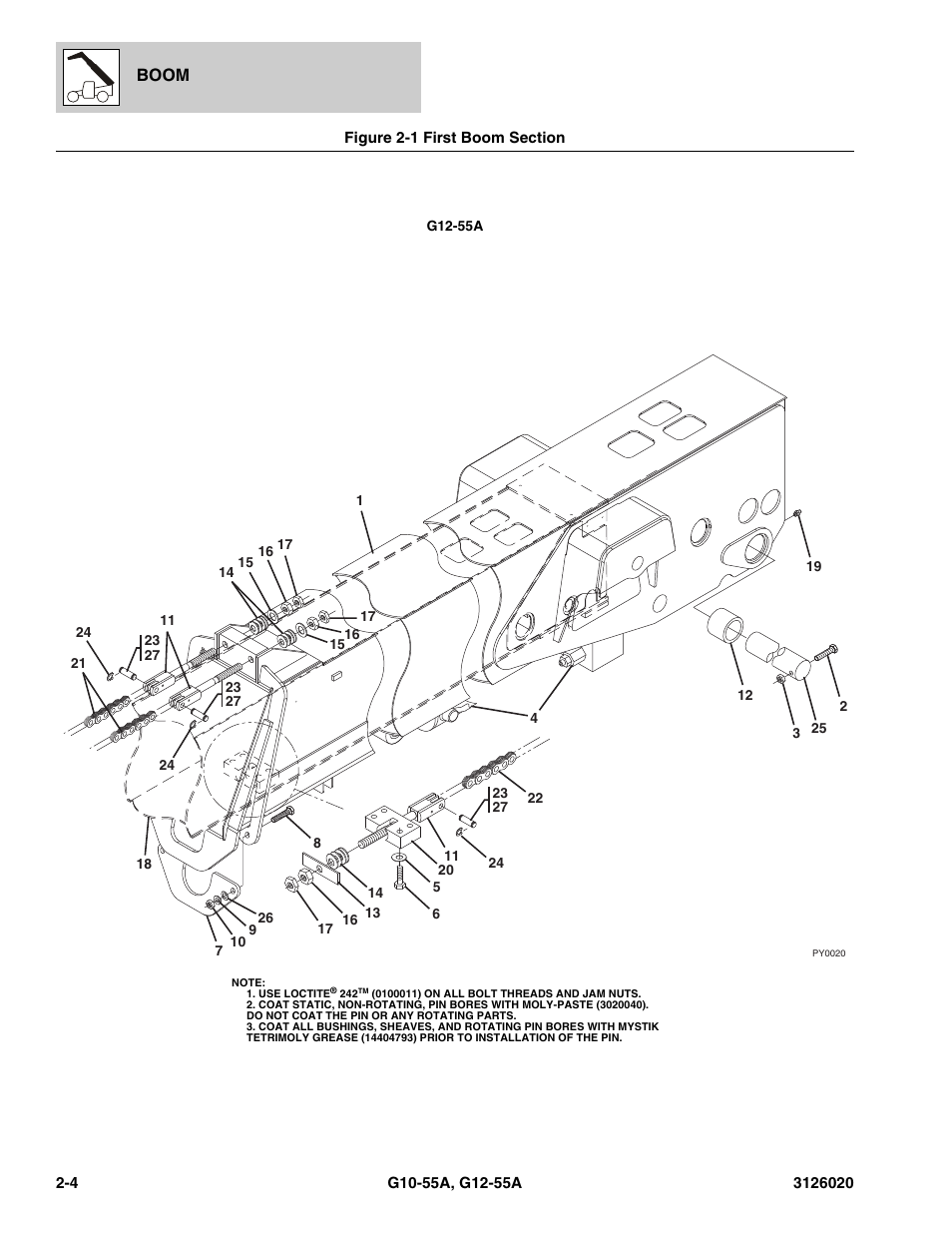 Boom | JLG G12-55A Parts Manual User Manual | Page 32 / 728