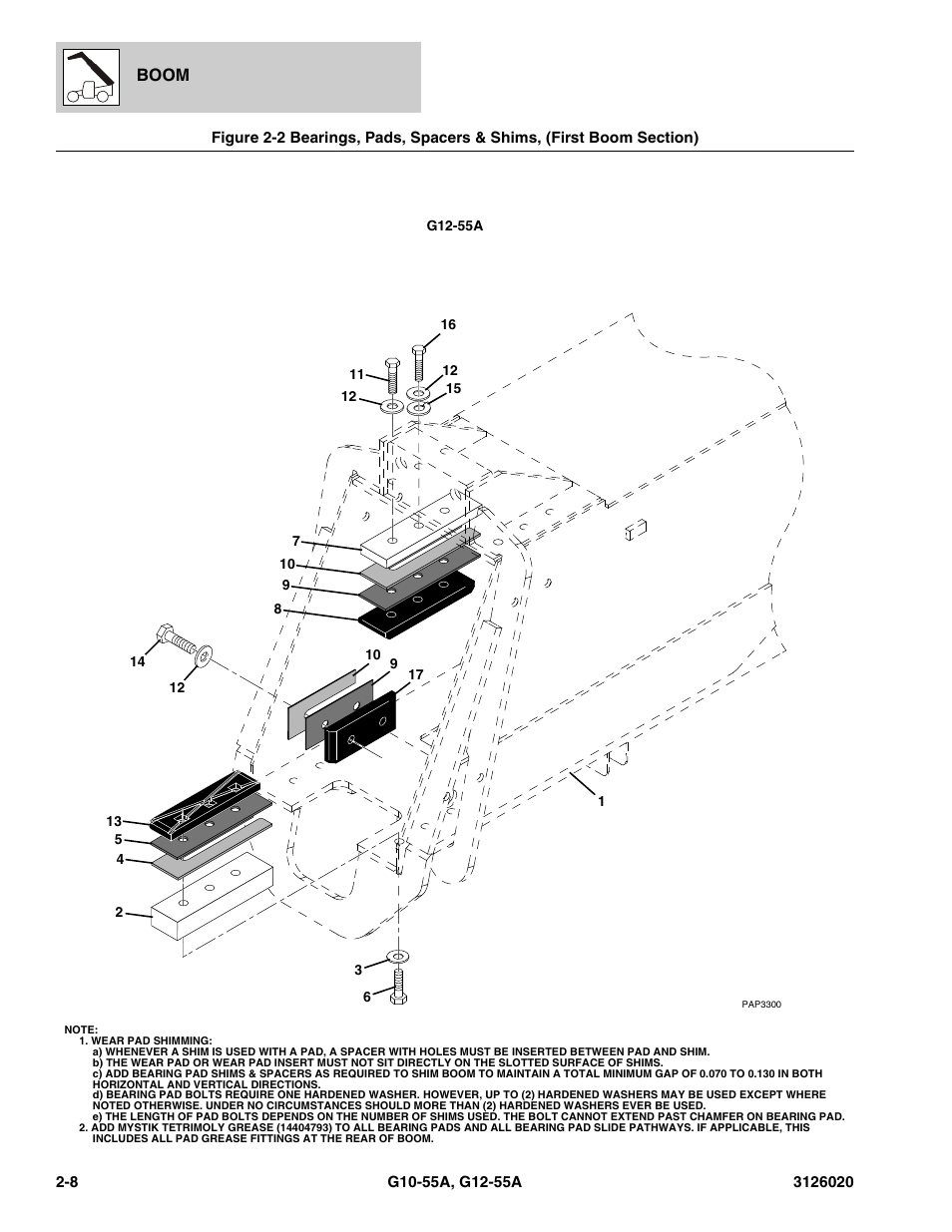 Boom | JLG G12-55A Parts Manual User Manual | Page 36 / 728