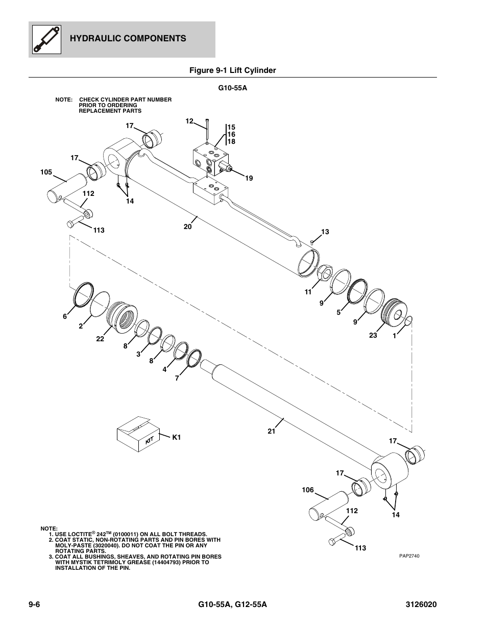 Hydraulic components | JLG G12-55A Parts Manual User Manual | Page 434 / 728