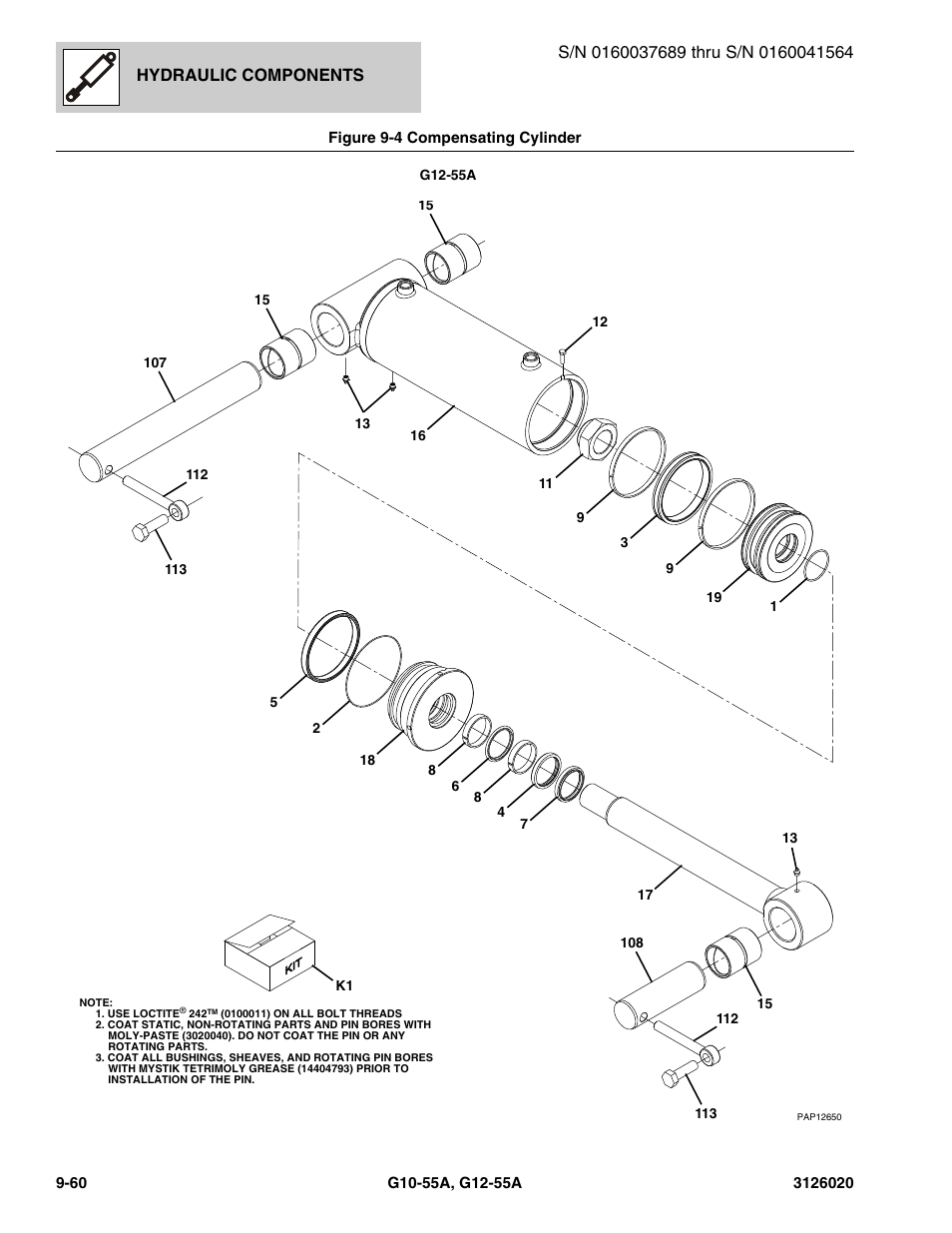 Hydraulic components | JLG G12-55A Parts Manual User Manual | Page 488 / 728