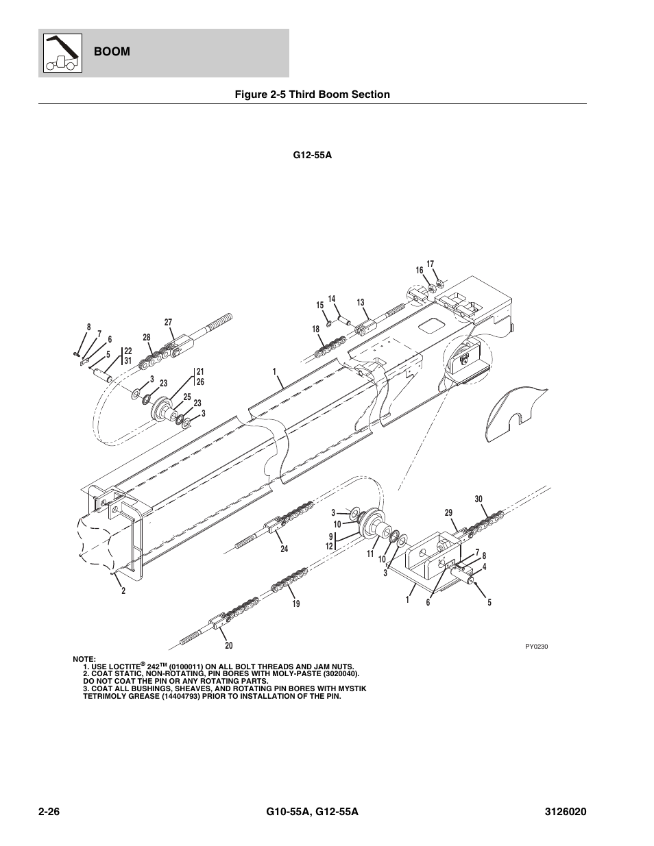 Boom | JLG G12-55A Parts Manual User Manual | Page 54 / 728