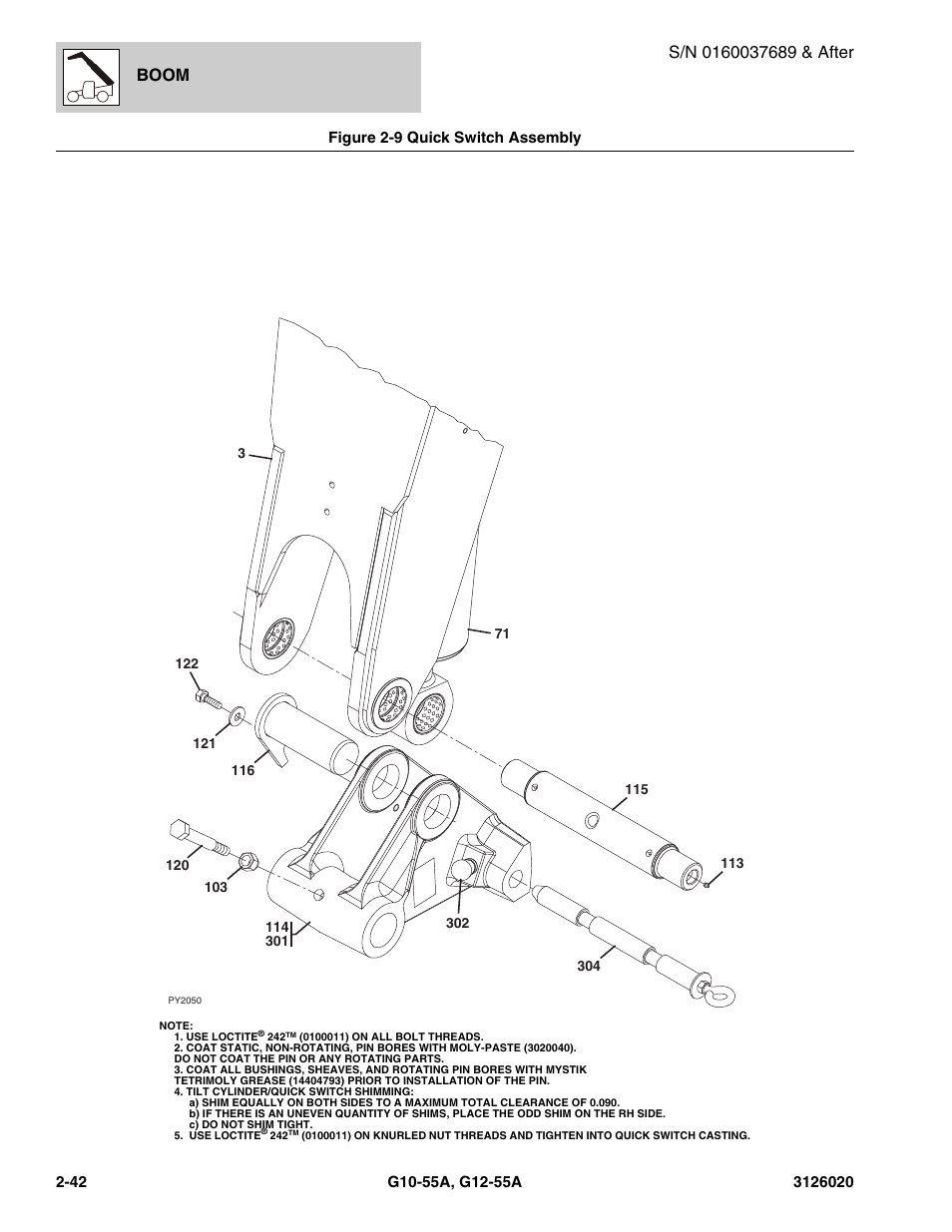 Boom | JLG G12-55A Parts Manual User Manual | Page 70 / 728