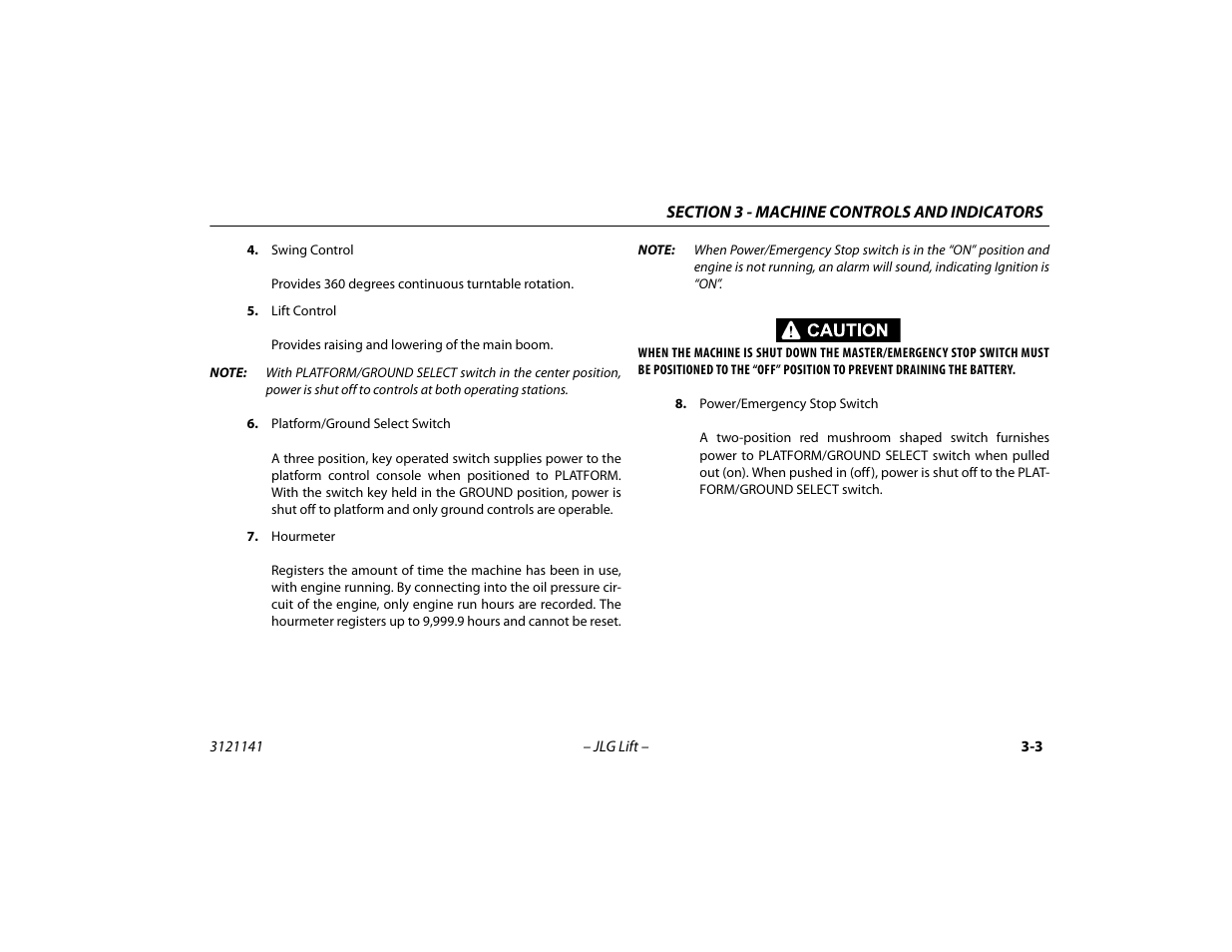JLG 1200SJP Operator Manual User Manual | Page 43 / 128