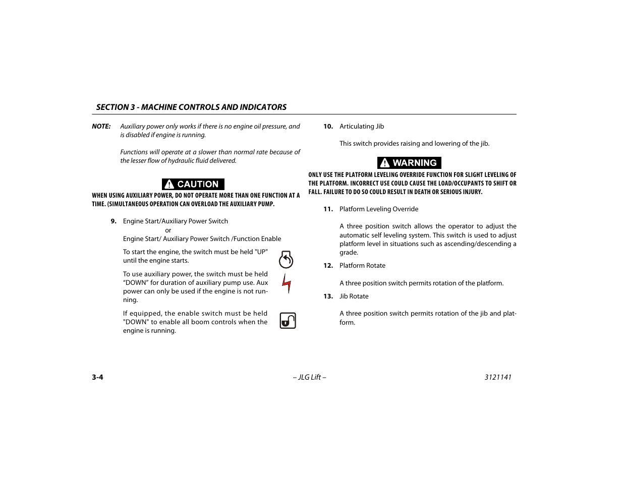 JLG 1200SJP Operator Manual User Manual | Page 44 / 128