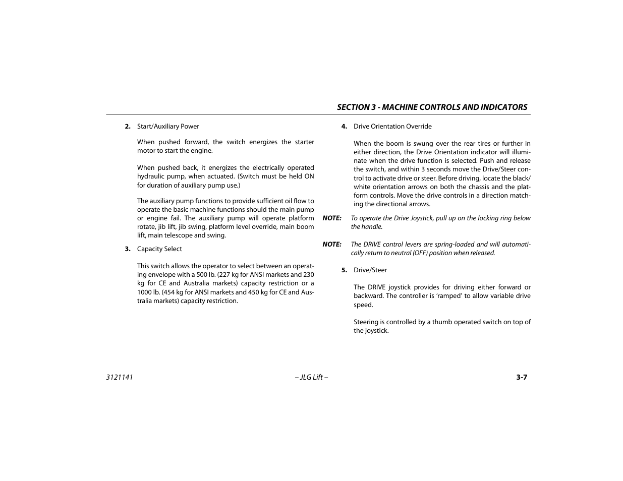 JLG 1200SJP Operator Manual User Manual | Page 47 / 128