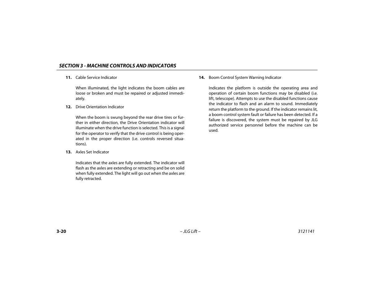 JLG 1200SJP Operator Manual User Manual | Page 60 / 128