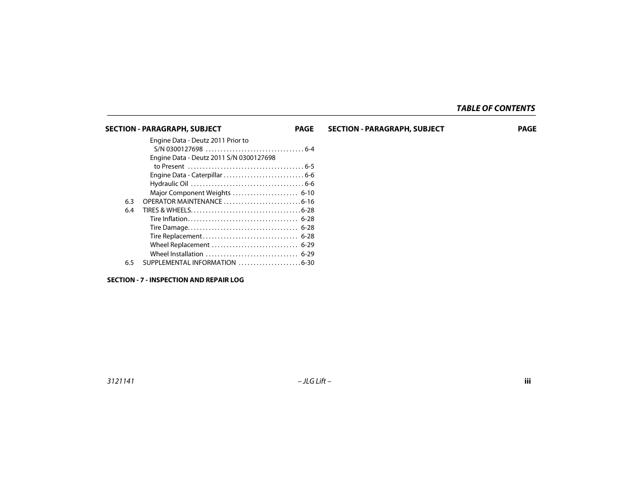 JLG 1200SJP Operator Manual User Manual | Page 9 / 128