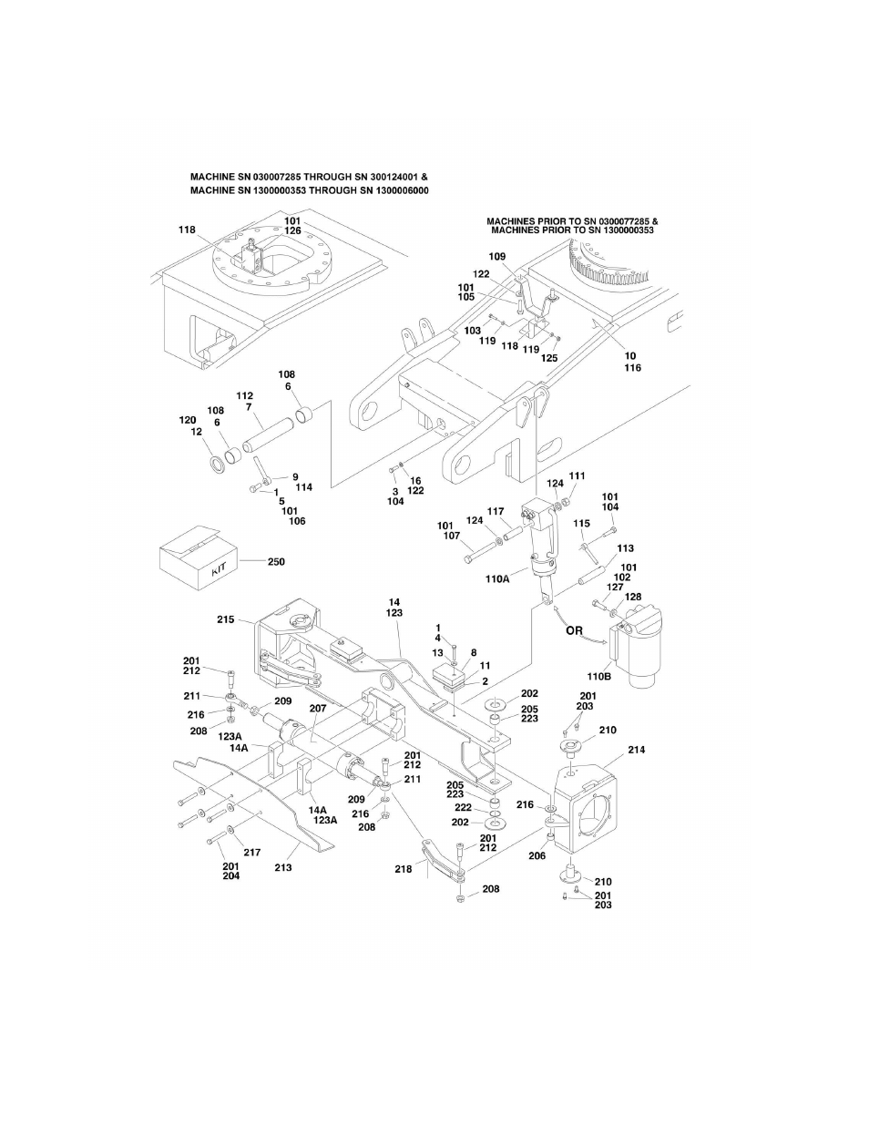 Figure 1-3. axle and steering installation - 4wd | JLG 450A_AJ Series II Parts Manual User Manual | Page 20 / 490