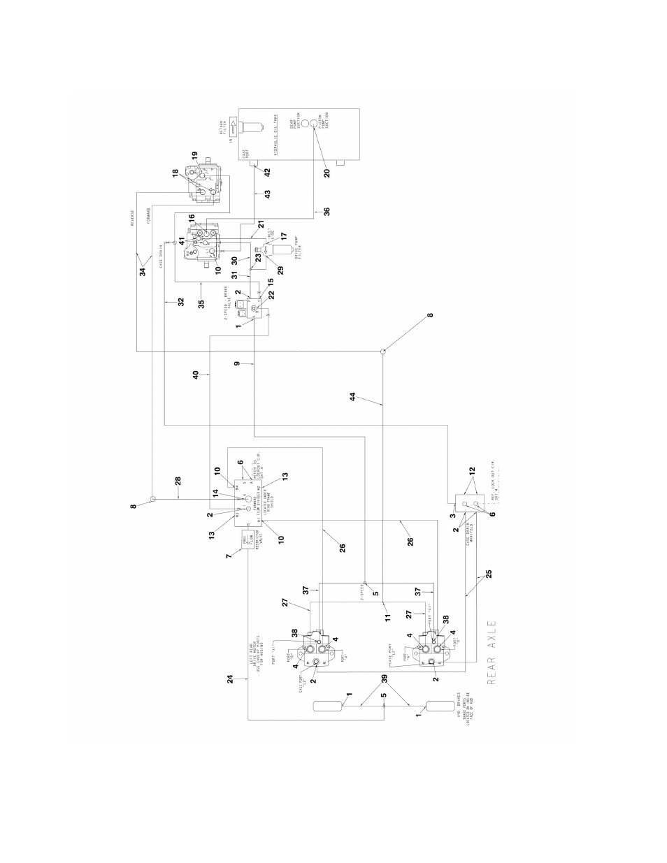 Figure 6-8. drive hydraulic diagram - 2wd | JLG 450A_AJ Series II Parts Manual User Manual | Page 378 / 490