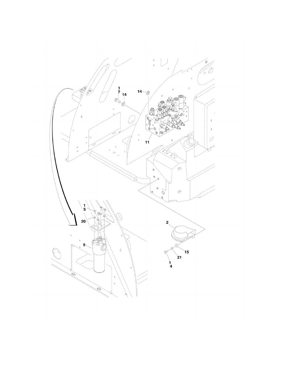 Figure 2-1. control valve installation | JLG 450A_AJ Series II Parts Manual User Manual | Page 80 / 490