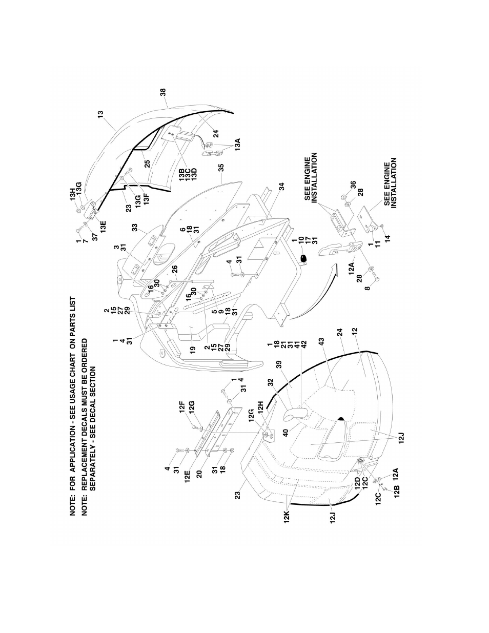 Figure 2-33. hoods installation | JLG 450A_AJ Series II Parts Manual User Manual | Page 216 / 428