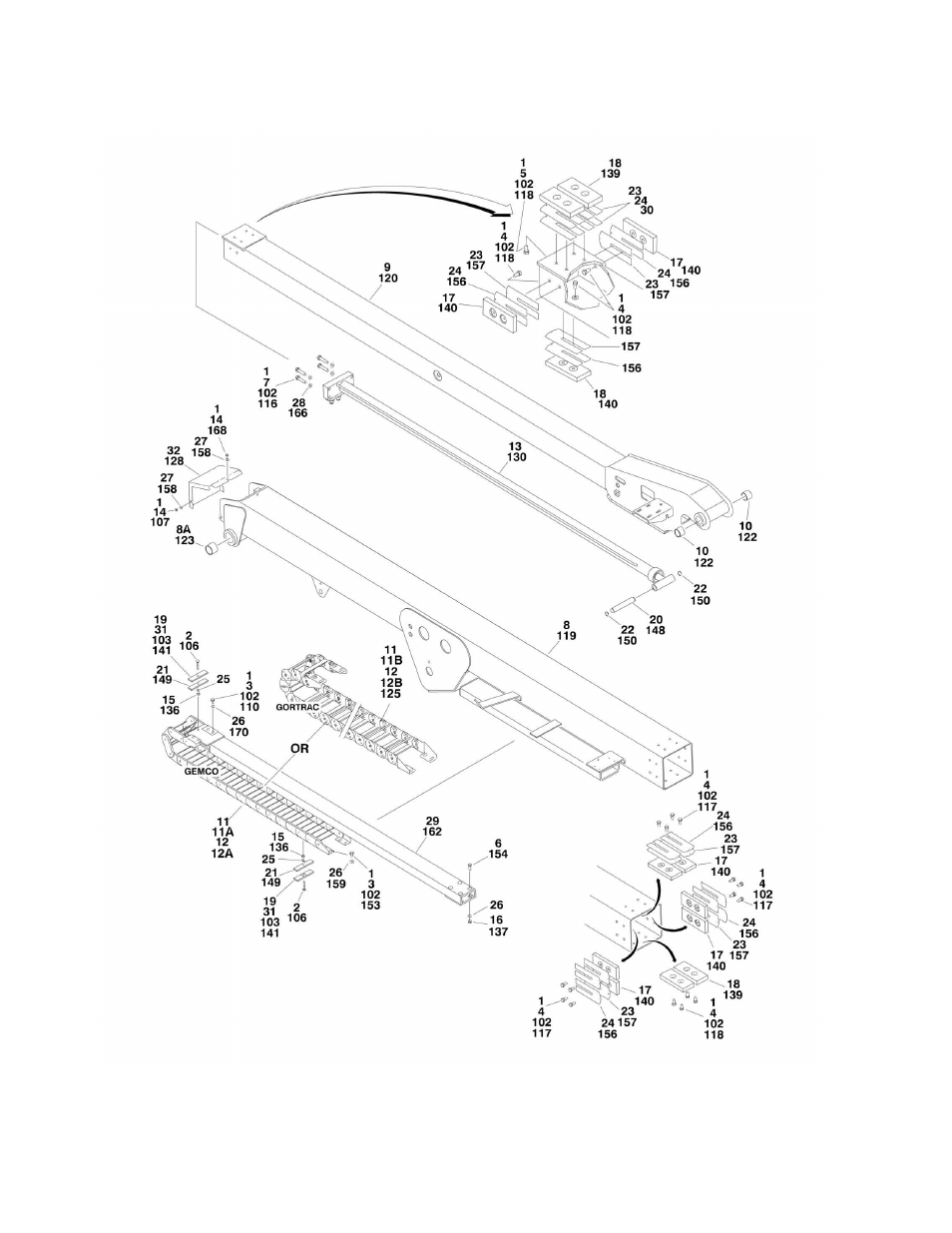 Figure 3-6. main boom assemblies | JLG 450A_AJ Series II Parts Manual User Manual | Page 246 / 428