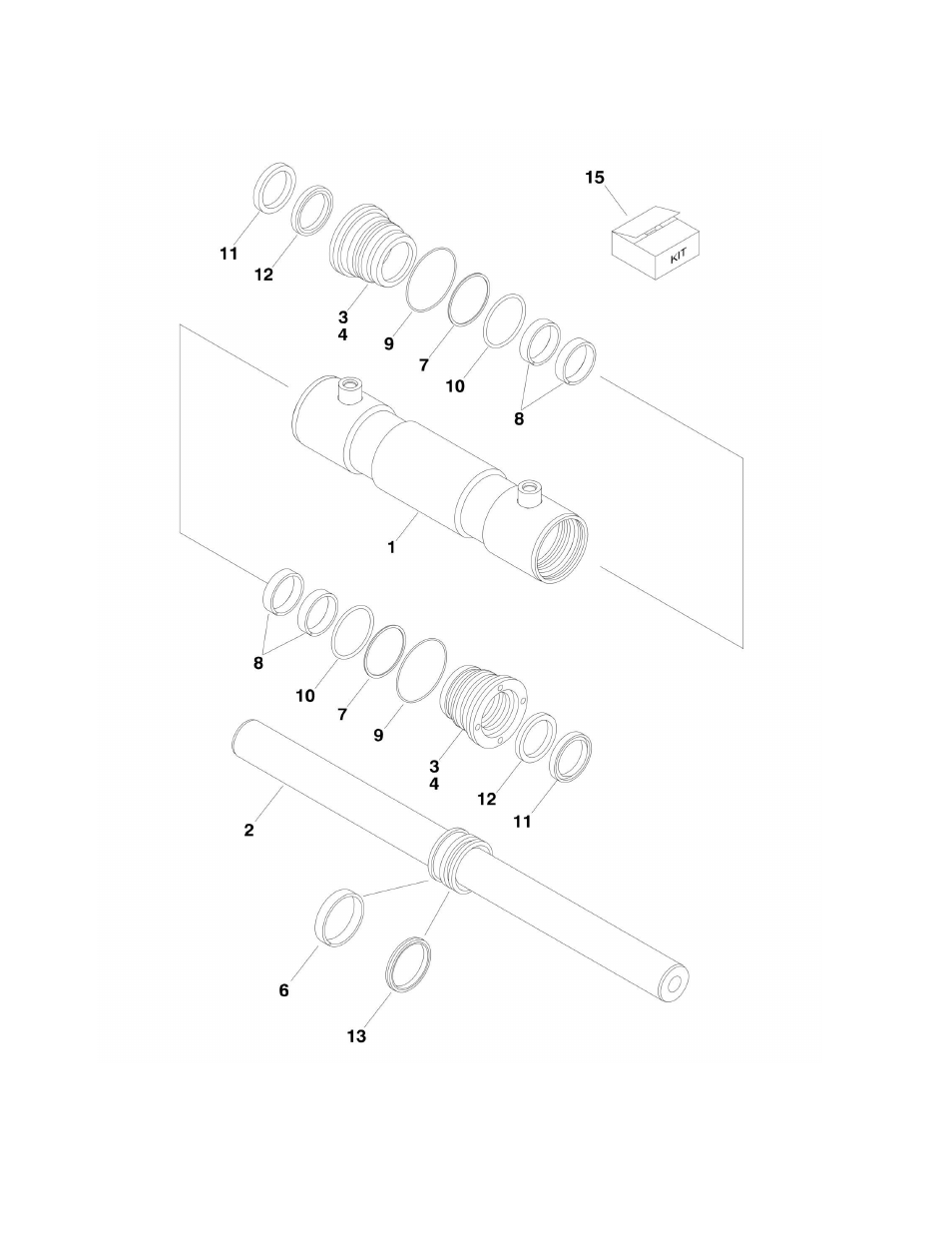 Figure 5-14. usa built machines/steer cylinder | JLG 450A_AJ Series II Parts Manual User Manual | Page 306 / 428