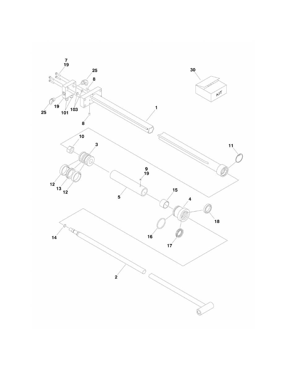 Figure 5-15. usa built machines/telescope cylinder | JLG 450A_AJ Series II Parts Manual User Manual | Page 308 / 428