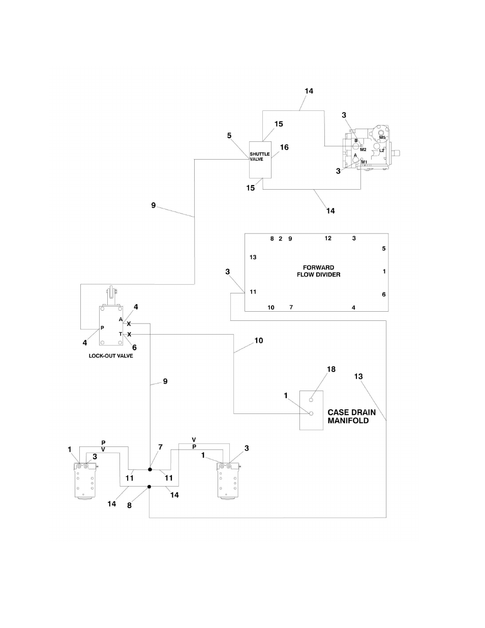 Figure 6-2. axle lockout hydraulic diagram - 4wd | JLG 450A_AJ Series II Parts Manual User Manual | Page 330 / 428