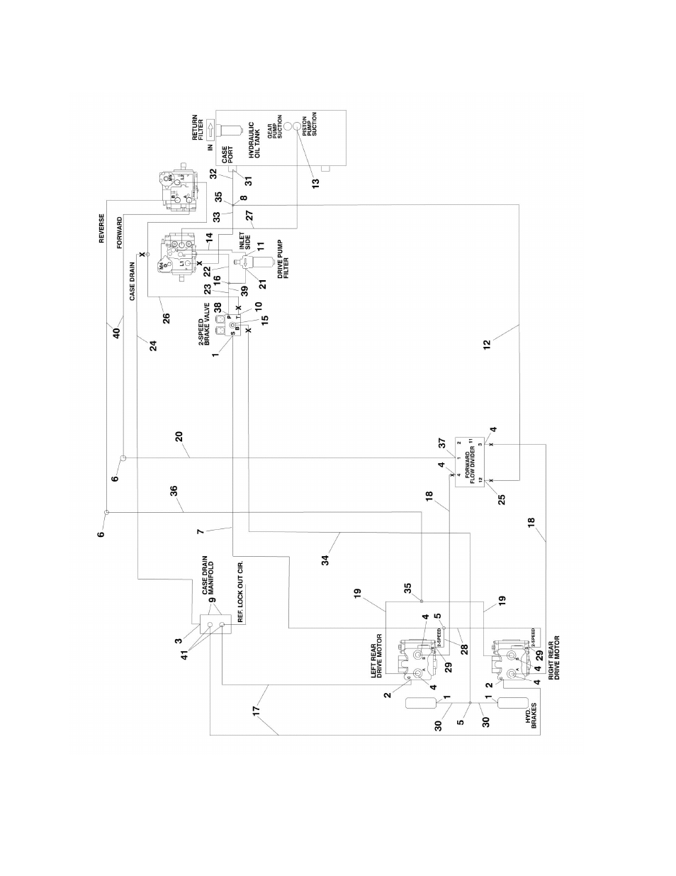 Figure 6-3. drive hydraulic diagram - 2wd | JLG 450A_AJ Series II Parts Manual User Manual | Page 332 / 428