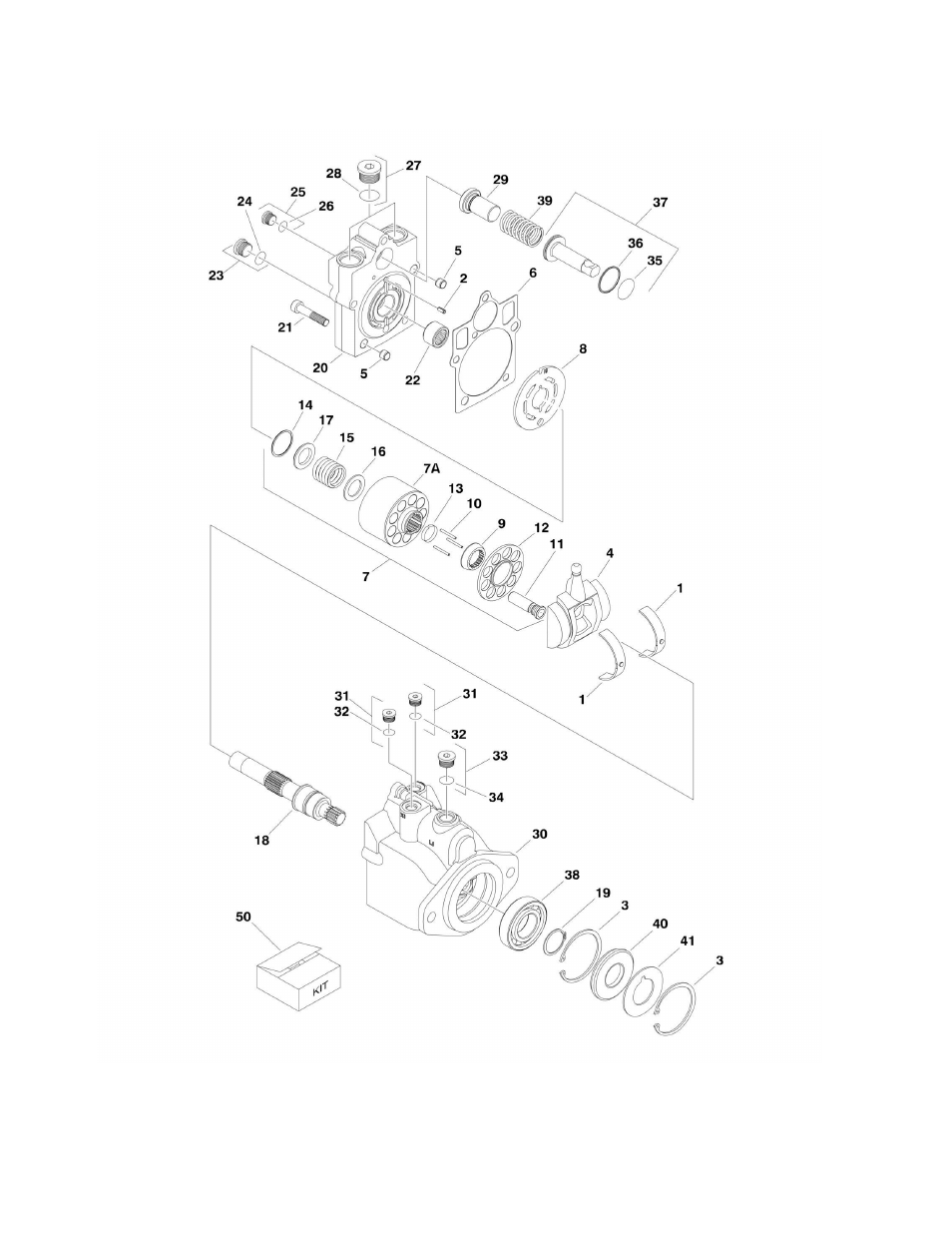 Figure 1-7. drive motor assembly (2wd) | JLG 450A_AJ Series II Parts Manual User Manual | Page 34 / 428
