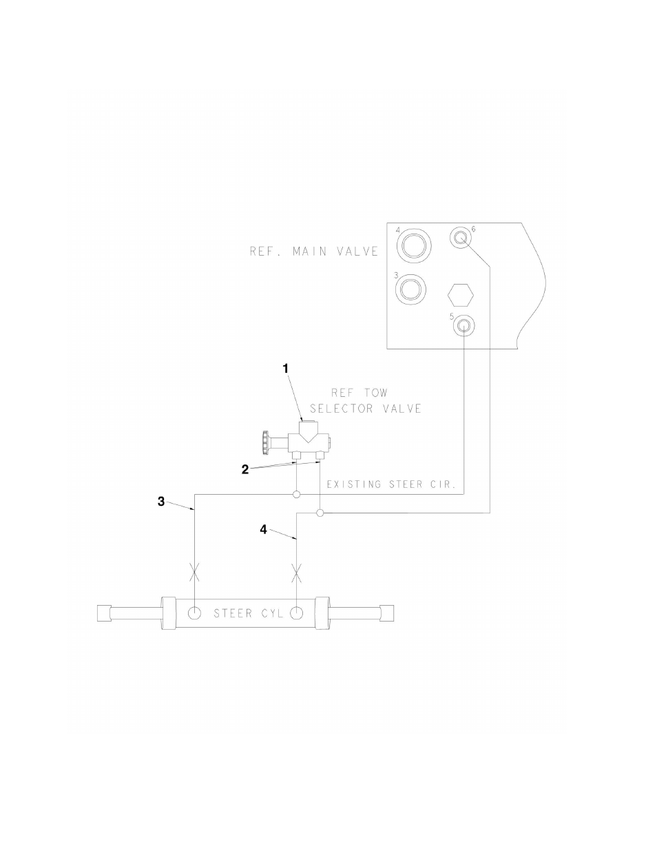 Figure 6-6. tow bar hydraulic diagram | JLG 450A_AJ Series II Parts Manual User Manual | Page 344 / 428