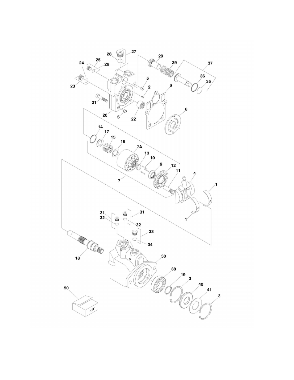 Figure 1-8. drive motor assembly (4wd) | JLG 450A_AJ Series II Parts Manual User Manual | Page 36 / 428