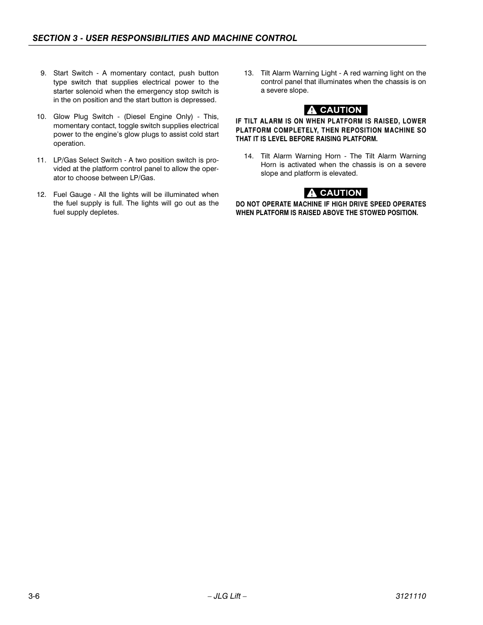 JLG 400CRT ANSI Operator Manual User Manual | Page 26 / 42