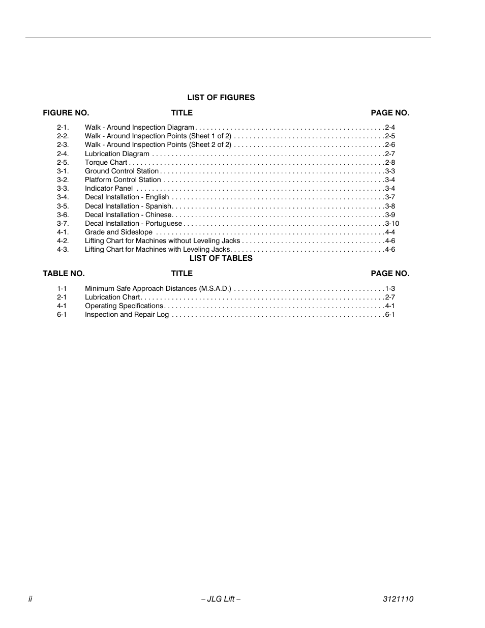 JLG 400CRT ANSI Operator Manual User Manual | Page 8 / 42