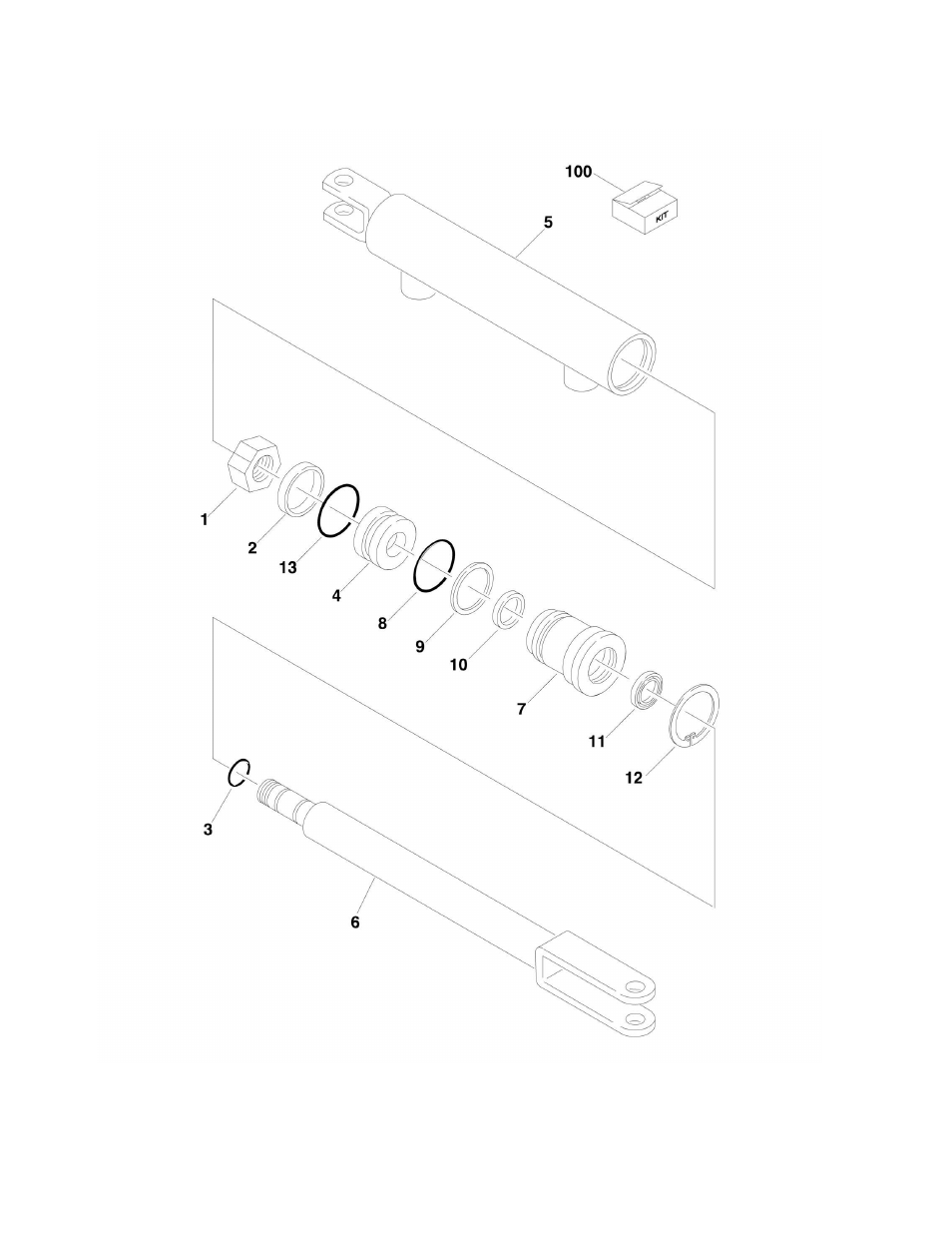 Figure 5-8. steer cylinder assembly | JLG M4069 Parts Manual User Manual | Page 146 / 210