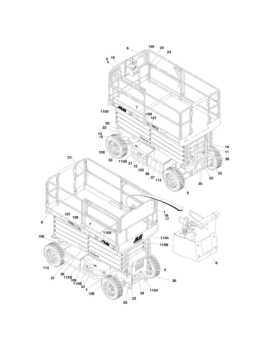 JLG M4069 Parts Manual User Manual | Page 192 / 210
