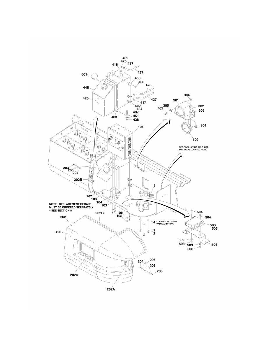 Figure 2-1. right side components installation | JLG M4069 Parts Manual User Manual | Page 72 / 210