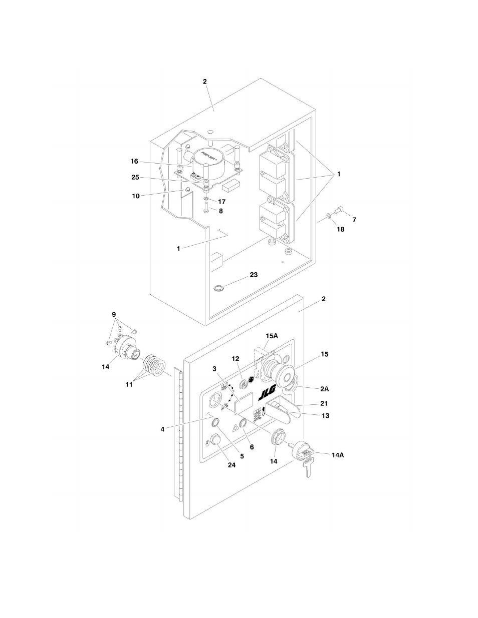 Figure 2-3. ground control box assembly | JLG M4069 Parts Manual User Manual | Page 78 / 210