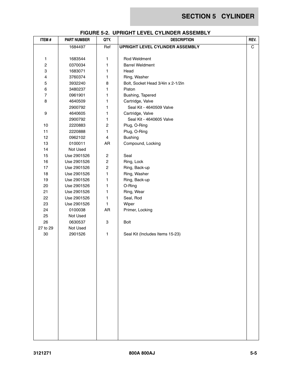JLG 800A_AJ Parts Manual User Manual | Page 191 / 298