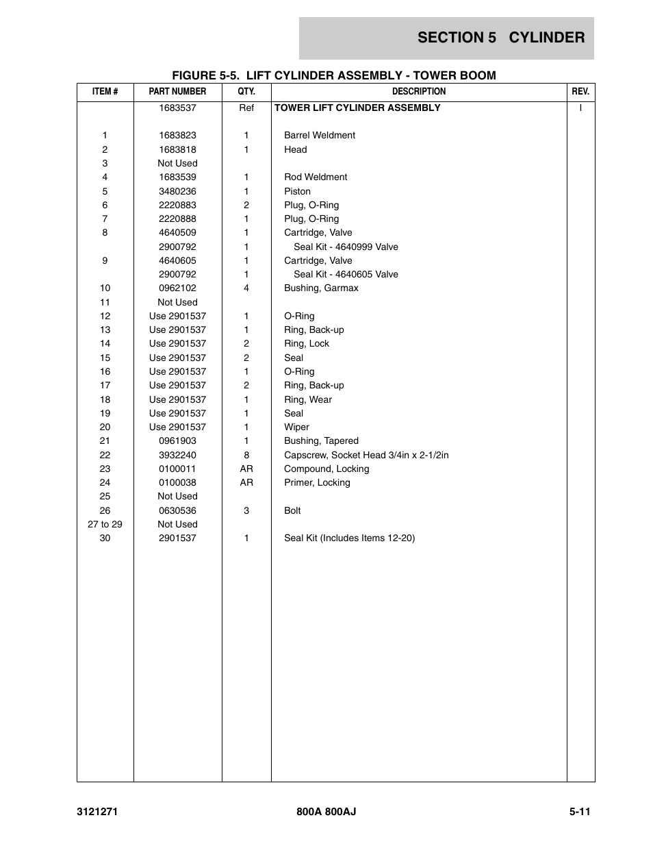 JLG 800A_AJ Parts Manual User Manual | Page 197 / 298