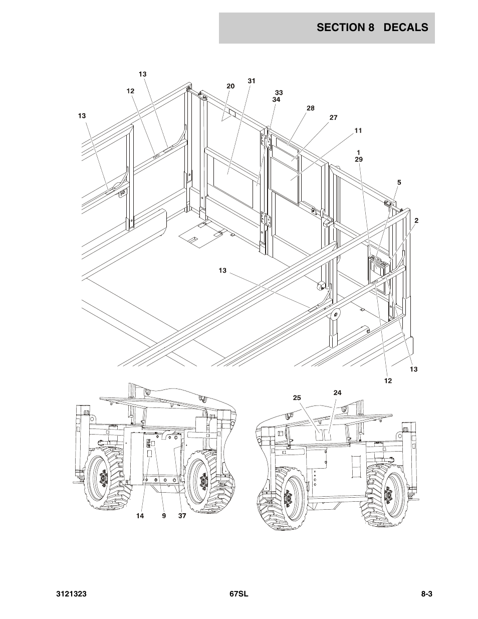 JLG 67SL Parts Manual User Manual | Page 123 / 136