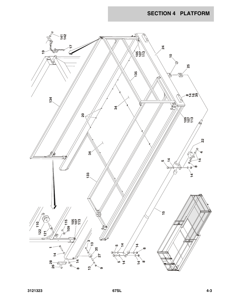 JLG 67SL Parts Manual User Manual | Page 61 / 136