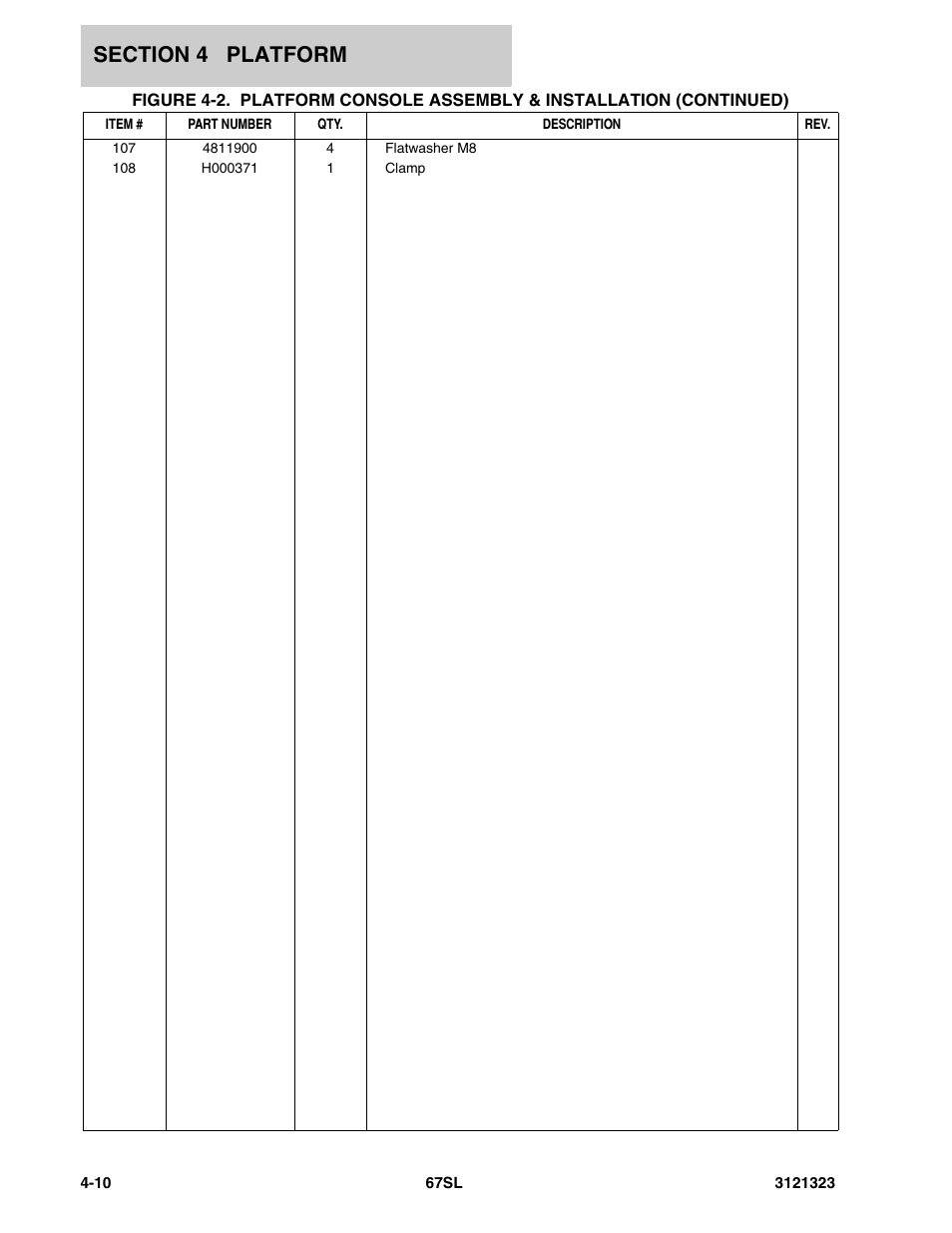 JLG 67SL Parts Manual User Manual | Page 68 / 136