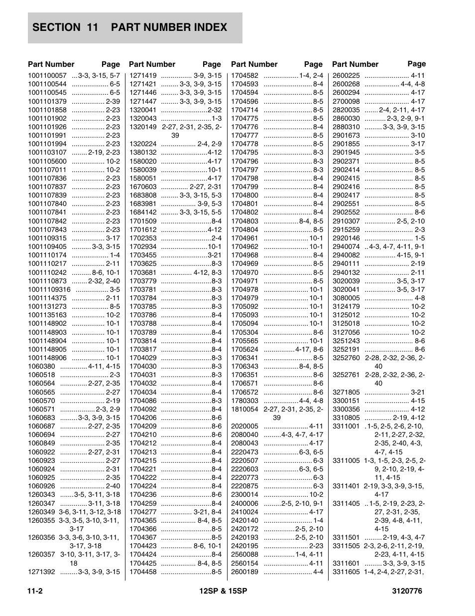 JLG 15SP Parts Manual User Manual | Page 126 / 130
