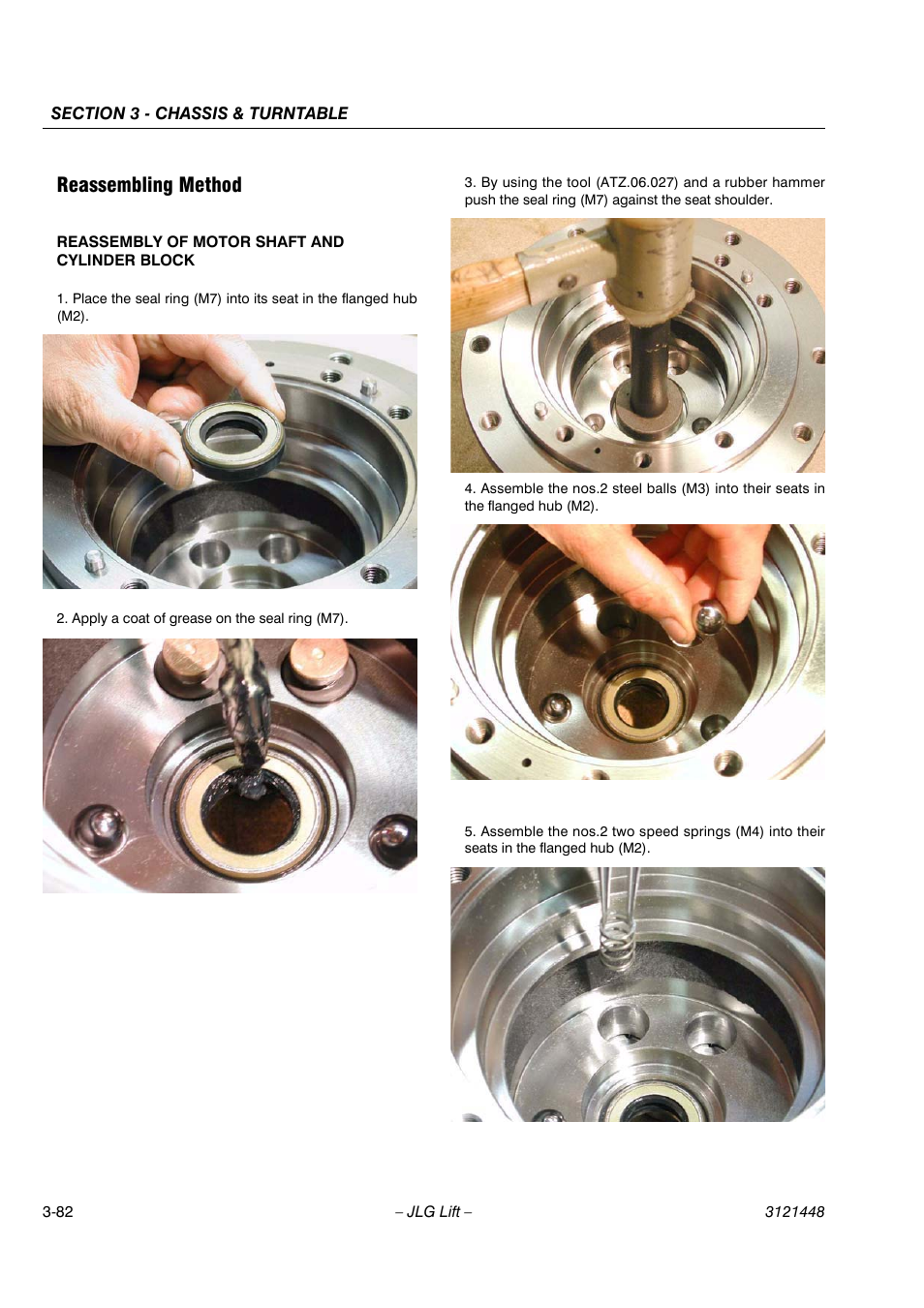Reassembling method | JLG X23J - X700AJ Service Manual User Manual | Page 109 / 633