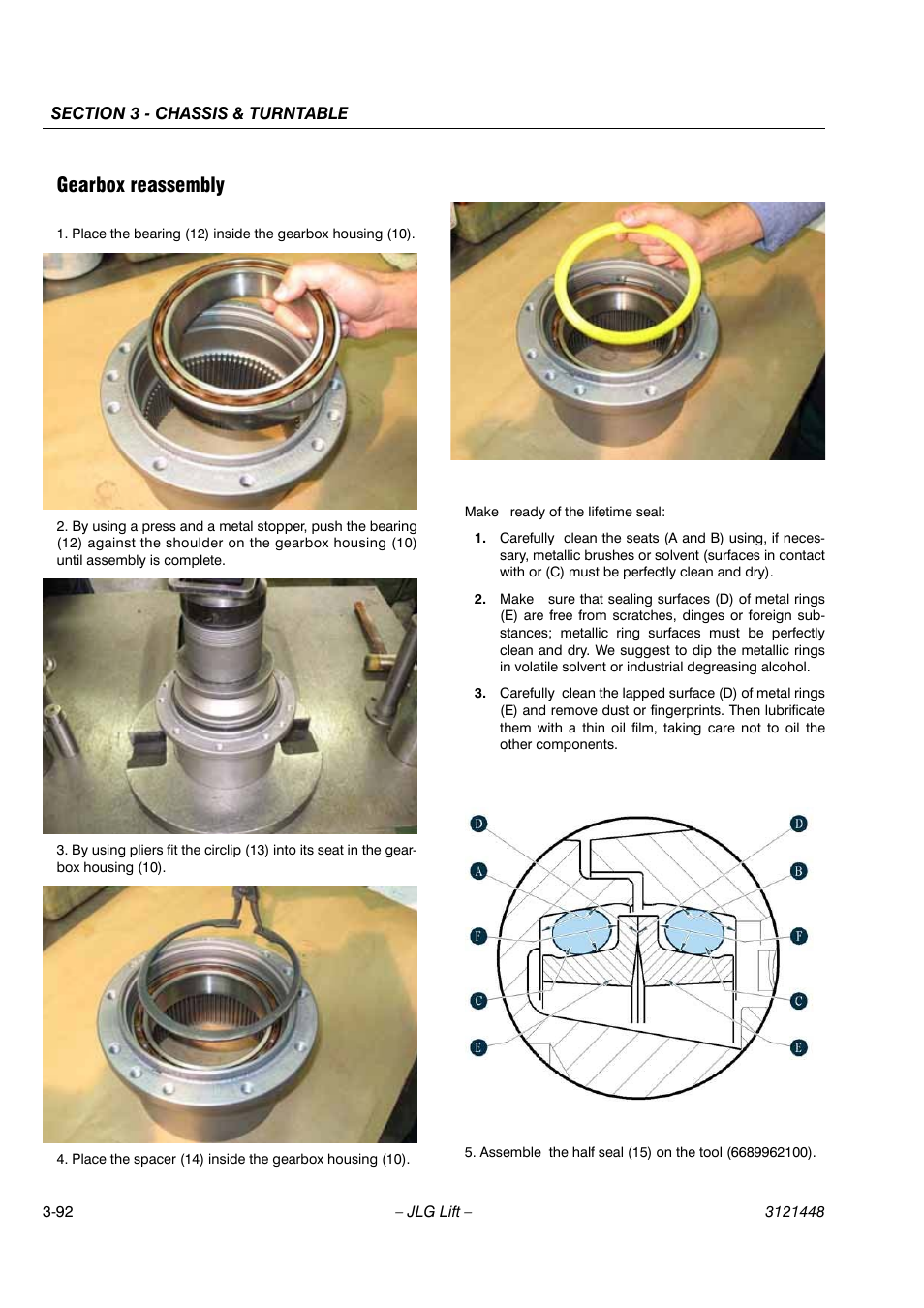 Gearbox reassembly | JLG X23J - X700AJ Service Manual User Manual | Page 119 / 633