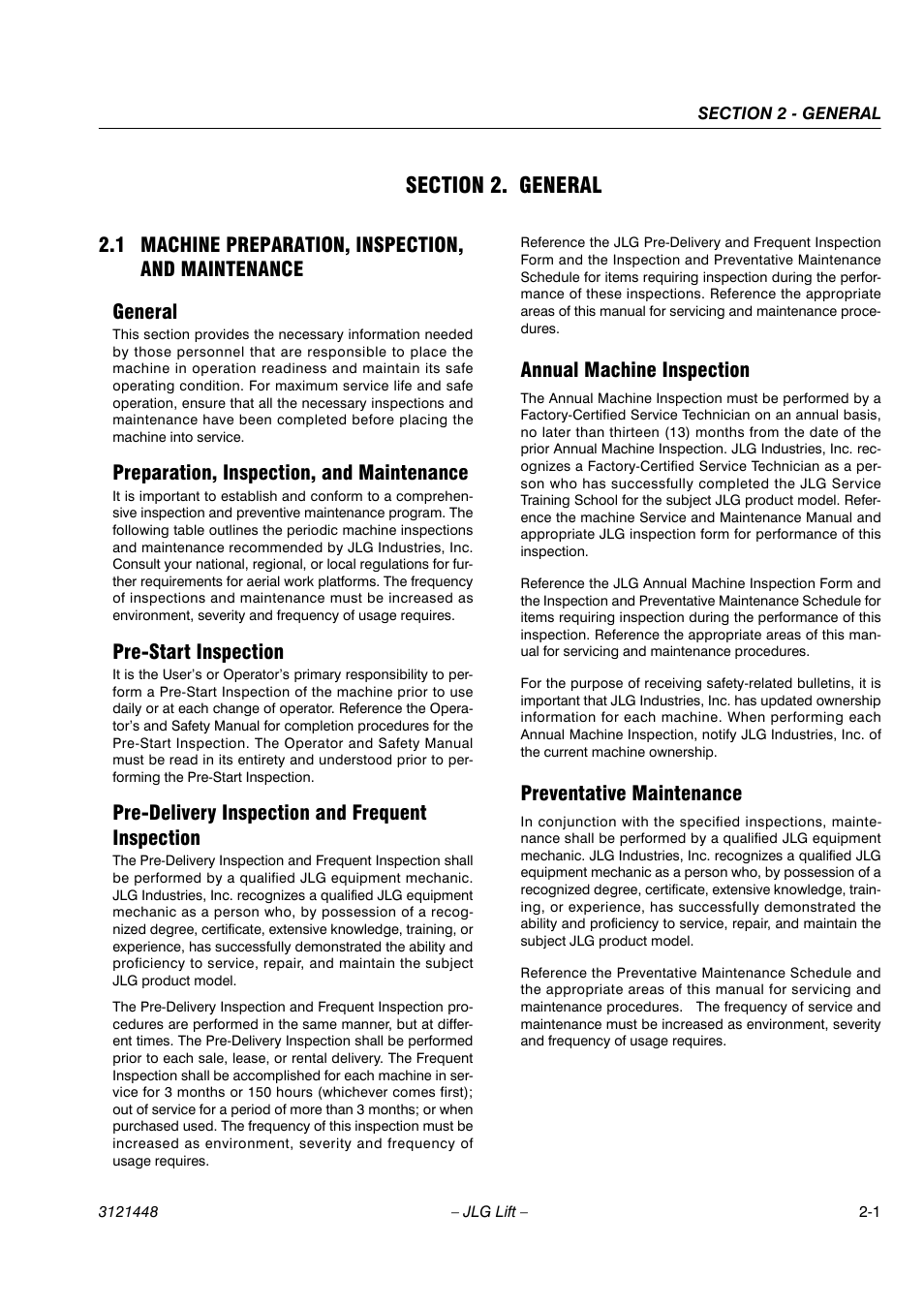 JLG X23J - X700AJ Service Manual User Manual | Page 22 / 633