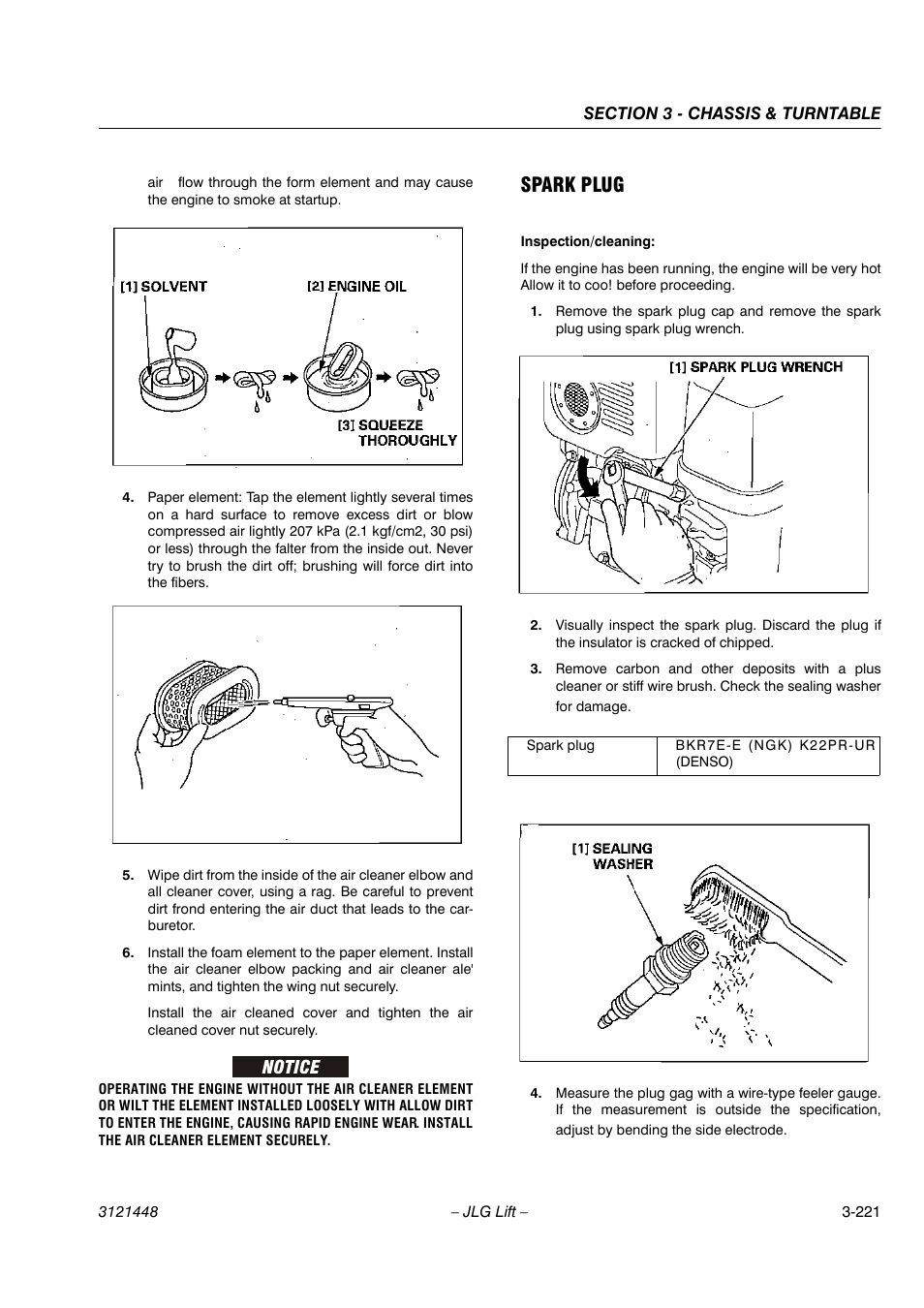 Spark plug | JLG X23J - X700AJ Service Manual User Manual | Page 248 / 633