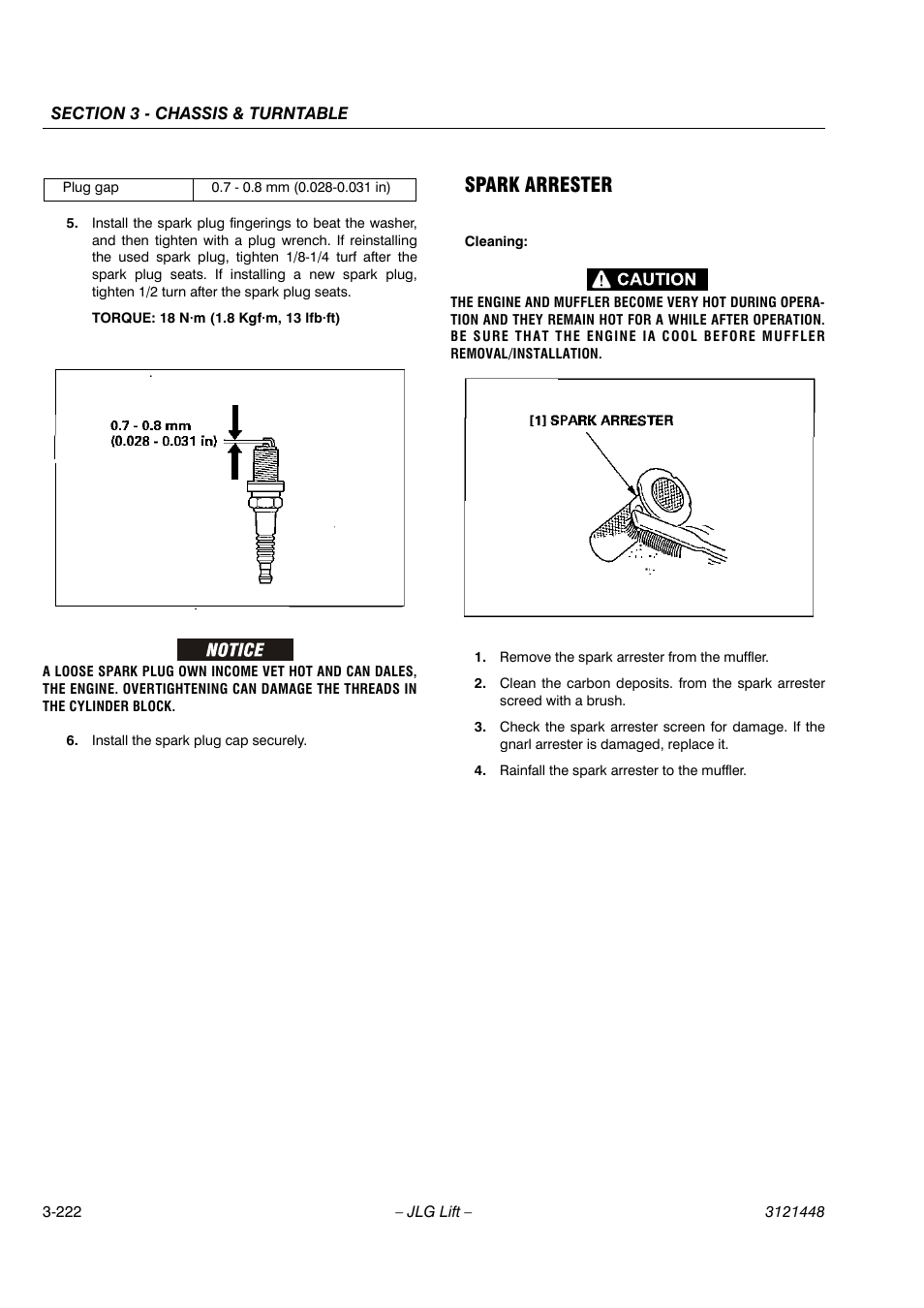 Spark arrester | JLG X23J - X700AJ Service Manual User Manual | Page 249 / 633